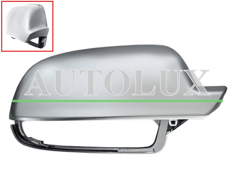 Carcasa espejo retrovisor audi a4 2010-2012 cromada / derecha.  Referencia OE:8F0857528A3Q7