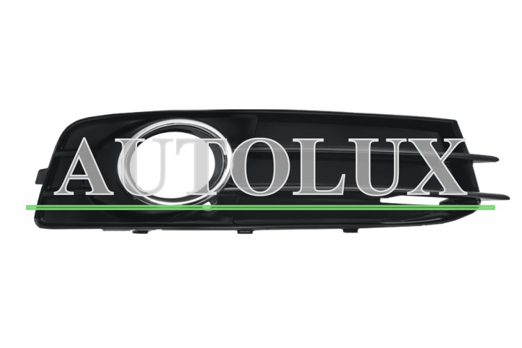 Rejilla audi a3 2008-2012 parachoques delantero / modelo s-line / con antiniebla / con moldura cromada / izquierda.  Referencia OE:8P0807682KT94