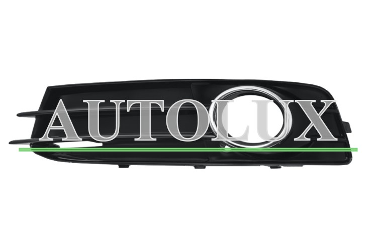 Rejilla audi a3 2008-2012 parachoques delantero / modelo s-line / con antiniebla / con moldura cromada / derecha.  Referencia OE:8P0807681KT94
