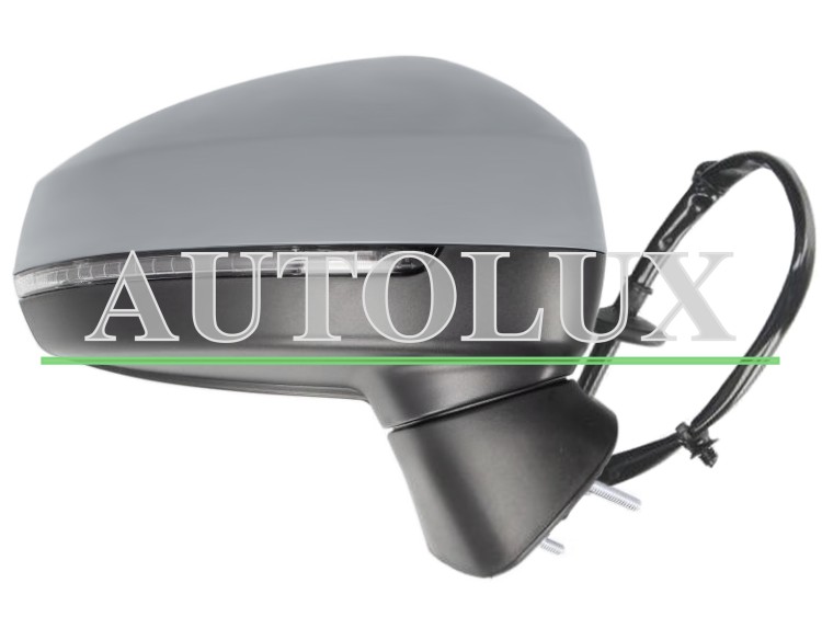 Espejo retrovisor audi a3 2016-2020 3/5 puertas / electrico / termico / piloto intermitente / abatible electricamente / side assist / memoria / imprimado / derecho.  Referencia OE:8V1857410G9B9