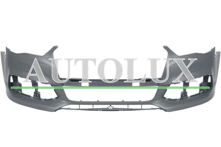 Parachoques audi a3 2012-2016 delantero / 4 puertas / cabrio / modelo s-line / con lavafaros / imprimado.  Referencia OE:8V5807065GGRU