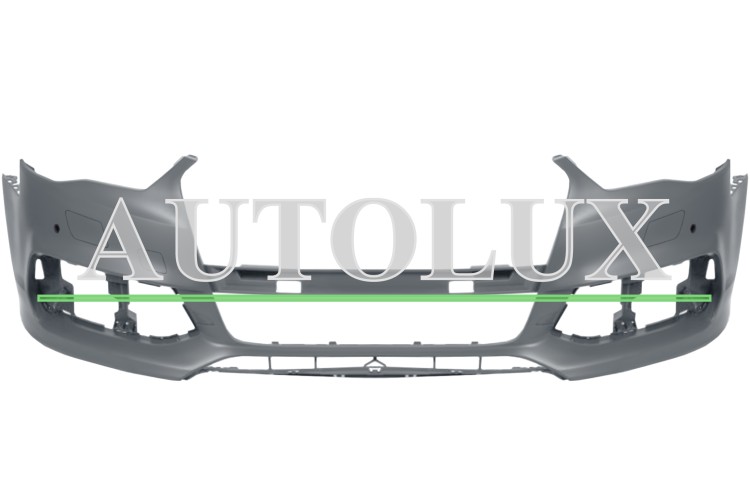 Parachoques audi a3 2012-2016 delantero / 4 puertas / cabrio / modelo s-line / con lavafaros / con sensor / imprimado.  Referencia OE:8V5807065JGRU