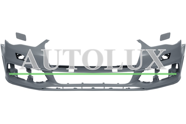 Parachoques audi a3 2012-2016 delantero / 3/5 puertas / modelo s-line / con lavafaros activos / imprimado.  Referencia OE:8V0807065GGRU