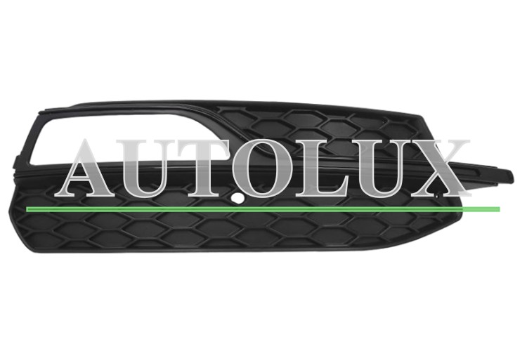 Rejilla audi a3 2012-2016 3/4/5 puertas / cabrio / parachoques delantero / modelo s-line / con antiniebla / moldura negra / derecha.  Referencia OE:8V3807682G9B9