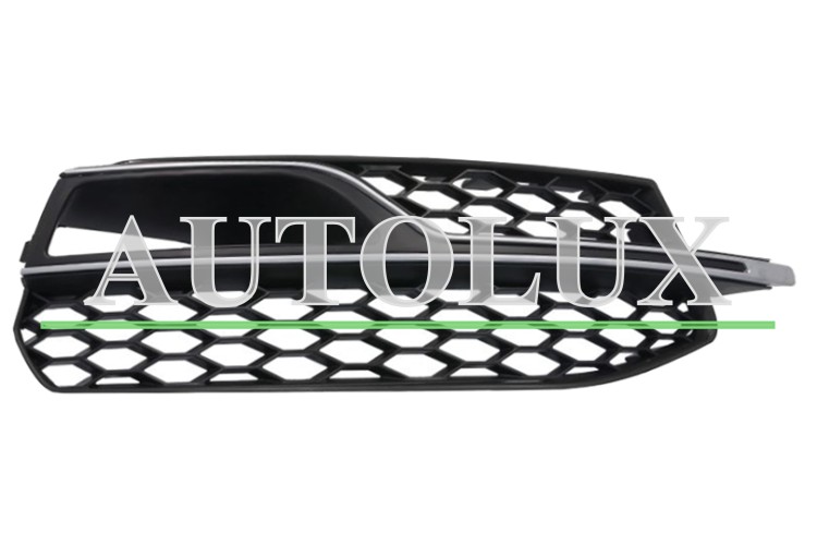 Rejilla audi a3 2012-2016 3/4/5 puertas / cabrio / modelo s3 / parachoques delantero / moldura gris plata / derecha.  Referencia OE:8V3807682Q