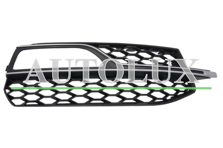 Rejilla audi a3 2012-2016 3/4/5 puertas / cabrio / modelo s3 / parachoques delantero / con antiniebla / moldura gris plata / derecha.  Referencia OE:8V3807682QBMT