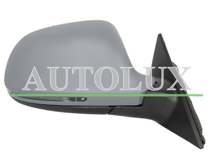 Espejo retrovisor audi a5 2007-2011 electrico / termico / piloto intermitente / memoria / abatible electricamente / side assist / imprimado / derecho.  Referencia OE:8T0857528EGRU