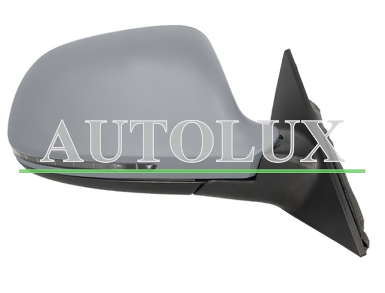 Espejo retrovisor audi a6 2009-2011 electrico / termico / piloto intermitente / abatible electricamente / memoria / side assist / imprimado / derecho.  Referencia OE:8T0857528DGRU