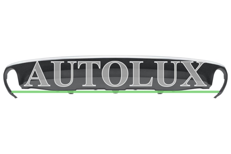 Spoiler audi a6 2011-2014 parachoques trasero / con moldura cromada.  Referencia OE:4G0807521F1RR