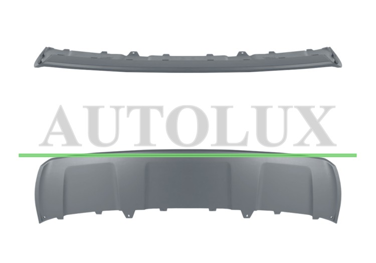 Moldura parachoques audi q3 2011-2015 delantera / inferior / imprimada.  Referencia OE:8U0807733
