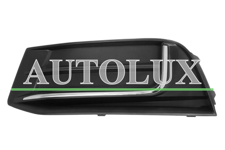 Rejilla audi a3 2016-2020 4 puertas / cabrio / parachoques delantero / moldura cromada / izquierda.  Referencia OE:8V5807671B9B9