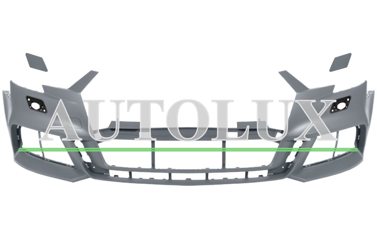 Parachoques audi a3 2016-2020 delantero / 3/5 puertas / modelo s-line / con lavafaros activos / imprimado.  Referencia OE:8V0807065ADGRU