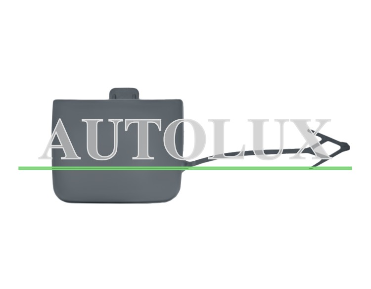 Tapagancho audi a3 2016-2020 3/5 puertas / parachoques trasero / imprimado.  Referencia OE:8V4807441DGRU