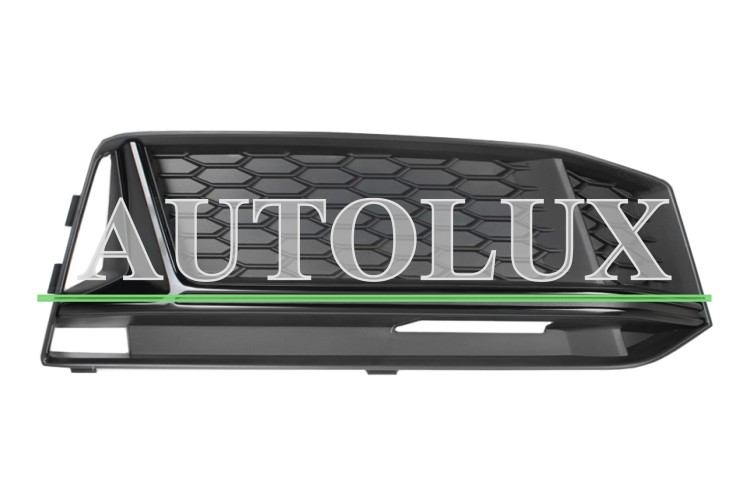 Rejilla audi a4 2015-2018 parachoques delantero / modelo s-line / moldura negra brillante / derecha.  Referencia OE:8W0807682KFUQ
