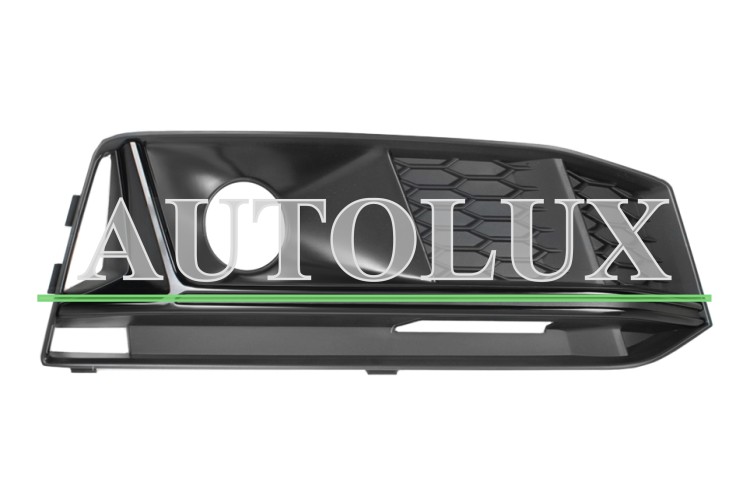 Rejilla audi a4 2015-2018 parachoques delantero / modelo s-line / con antiniebla / moldura negra brillante / derecha.  Referencia OE:8W0807682LFUQ