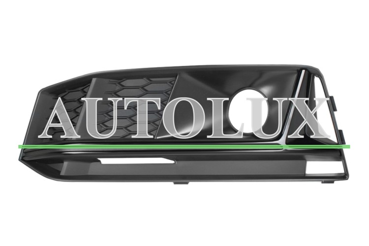 Rejilla audi a4 2015-2018 parachoques delantero / modelo s-line / con antiniebla / moldura negra brillante / izquierda.  Referencia OE:8W0807681LFUQ