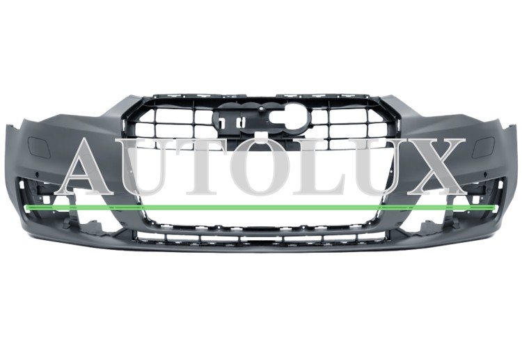 Parachoques audi a6 2014-2016 delantero / con lavafaros / con sensor / imprimado.  Referencia OE:4G0807065RGRU