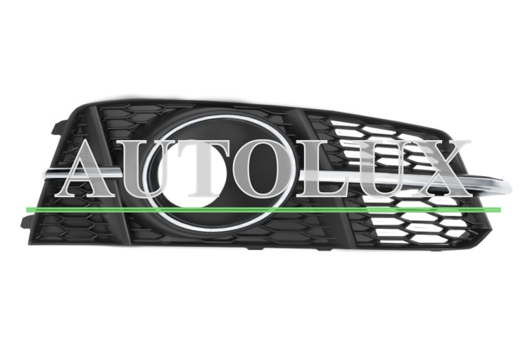 Rejilla audi a6 2016-2019 parachoques delantero / modelo s-line / con moldura cromada / con antiniebla / derecha.  Referencia OE:4G0807648H9B9