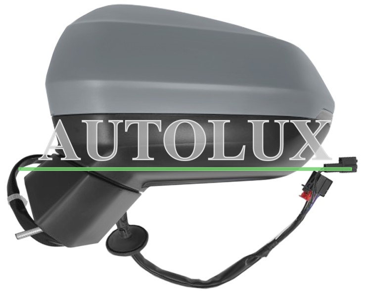 Espejo retrovisor audi q2 2016-2020 electrico / termico / piloto intermitente / side assist / imprimado / izquierdo.  Referencia OE:81B857409B9B9