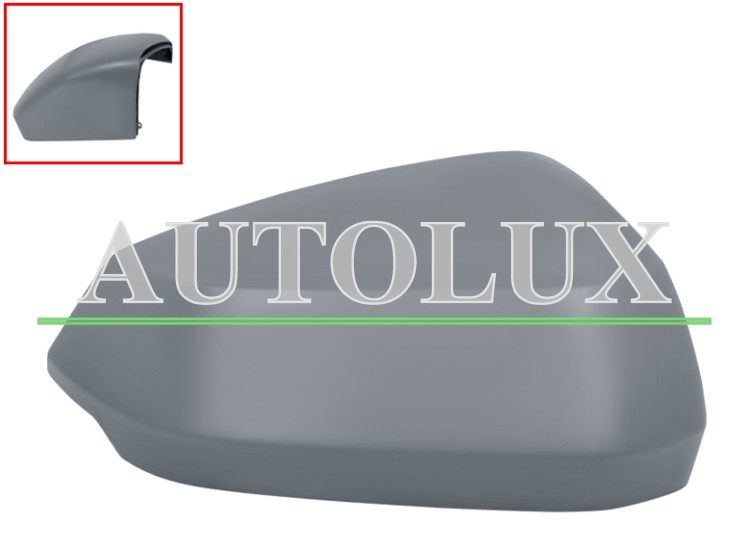 Carcasa espejo retrovisor audi q2 2016-2020 imprimada / derecha.  Referencia OE:81A857528GRU