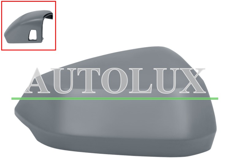Carcasa espejo retrovisor audi q2 2016-2020 side assist / imprimada / derecha.  Referencia OE:81A857528AGRU