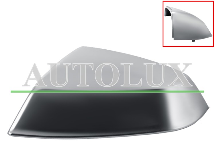 Carcasa espejo retrovisor audi q5 2020-2024 cromada / izquierda.  Referencia OE:4M0857527D3Q7