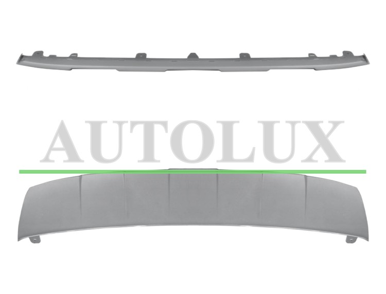 Spoiler audi q5 2020-2024 parachoques delantero / gris plata.  Referencia OE:80A807531CIX3