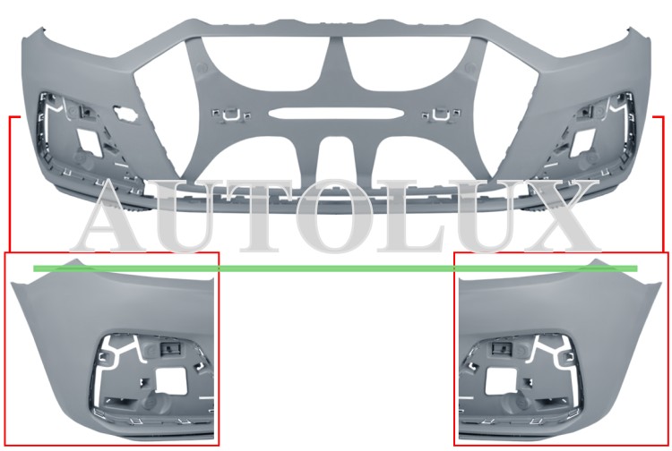 Parachoques audi a1 2018-> delantero / imprimado.  Referencia OE:82A807065GRU