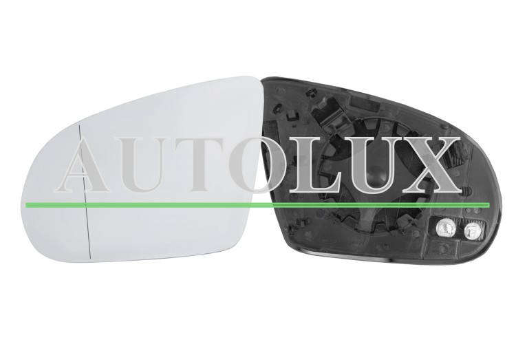 Cristal espejo retrovisor audi a8 2013-2017 con soporte / termico / asferico / izquierdo.  Referencia OE:4H0857535B