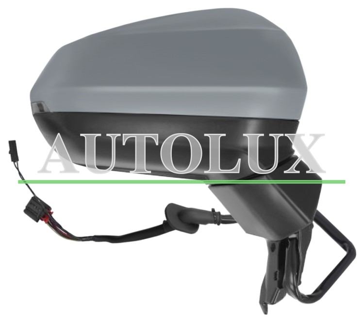 Espejo retrovisor audi q3 2018-2025 electrico / termico / piloto intermitente / side assist / imprimado / derecho.  Referencia OE:83B857410E9B9