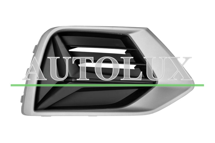 Rejilla audi q3 2018-2025 parachoques delantero / marco gris plata / derecha.  Referencia OE:83A807672TB2