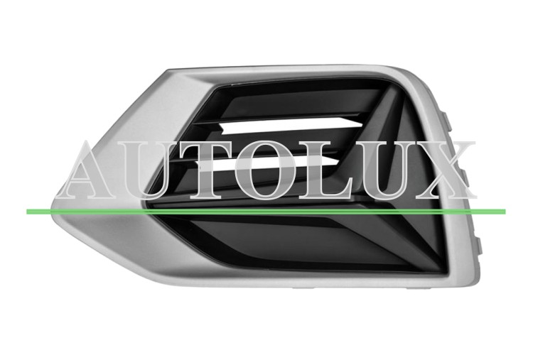 Rejilla audi q3 2018-2025 parachoques delantero / marco gris plata / izquierda.  Referencia OE:83A807671TB2