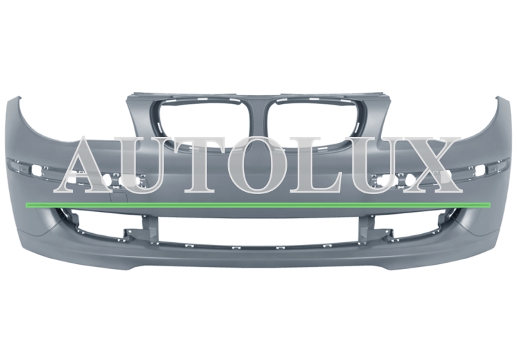 Parachoques bmw serie 1 e81-e87 2007-2012 delantero / imprimado.  Referencia OE:51117185125