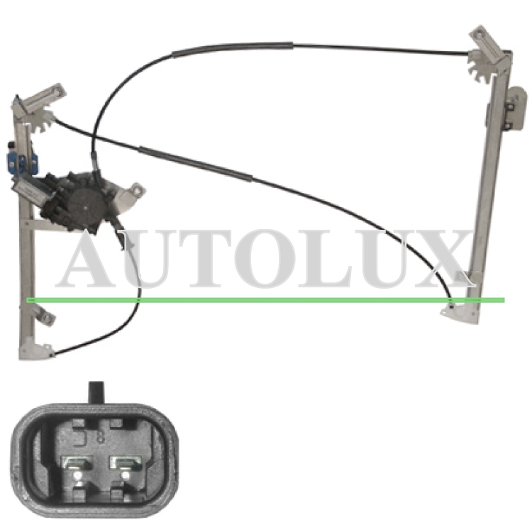 Elevalunas bmw serie 3 e46 1999-2003 coupe / electrico / con motor / 2 pins / delantero derecho.  Referencia OE:51338229106