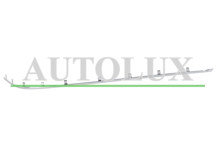 Perfil moldura bmw serie 5 e39 2001-2003 parachoques trasero / sedan / cromado / derecho.  Referencia OE:51127005940