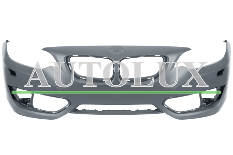 Parachoques bmw serie 2 f22-f23 2014-2017 coupe / cabrio / delantero / modelo sport / modern line / con lavafaros / imprimado.  Referencia OE:51117390340