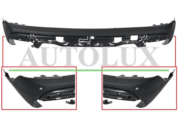 Parachoques BMW X5 (G05) 2018-2023 trasero - Ref. OE: 51128498991 Parachoques bmw x5 g05 2018-2023 trasero / superior / con park assist / imprimado.  Referencia OE:51128498991