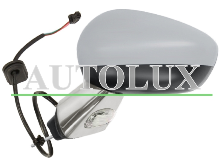 Espejo retrovisor citroen c3 2013-2016 electrico / base cromada / termico / carcasa imprimada / izquierdo.  Referencia OE:8154AS