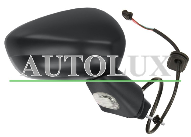 Espejo retrovisor citroen c3 2009-2013 electrico / base negra / con sonda / carcasa negra / derecho.  Referencia OE:8152J3