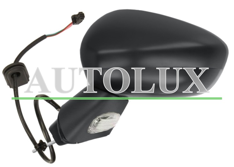 Espejo retrovisor citroen c3 2009-2013 electrico / base negra / carcasa negra / izquierdo.  Referencia OE:8152J2