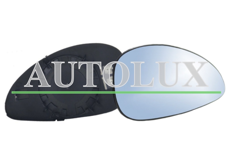 Cristal espejo retrovisor citroen c4 2008-2010 con soporte / termico / convexo / azul / derecho.  Referencia OE:8151HL 