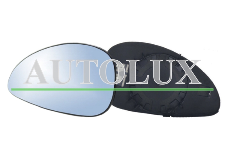 Cristal espejo retrovisor citroen c4 2004-2008 con soporte / termico / convexo / azul / izquierdo.  Referencia OE:8151HN