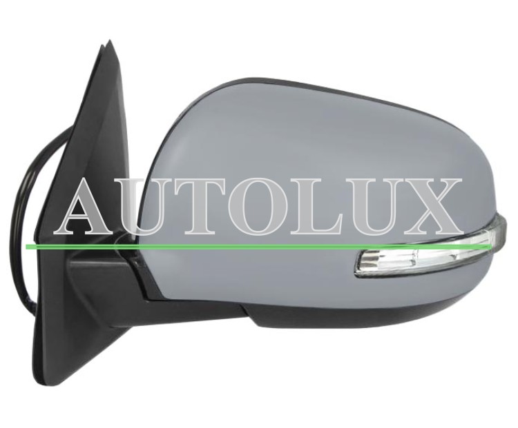 Espejo retrovisor mitsubishi outlander 2006-2010 modelo con piloto intermitente / electrico / termico / imprimado / izquierdo.  Referencia OE:1608318280