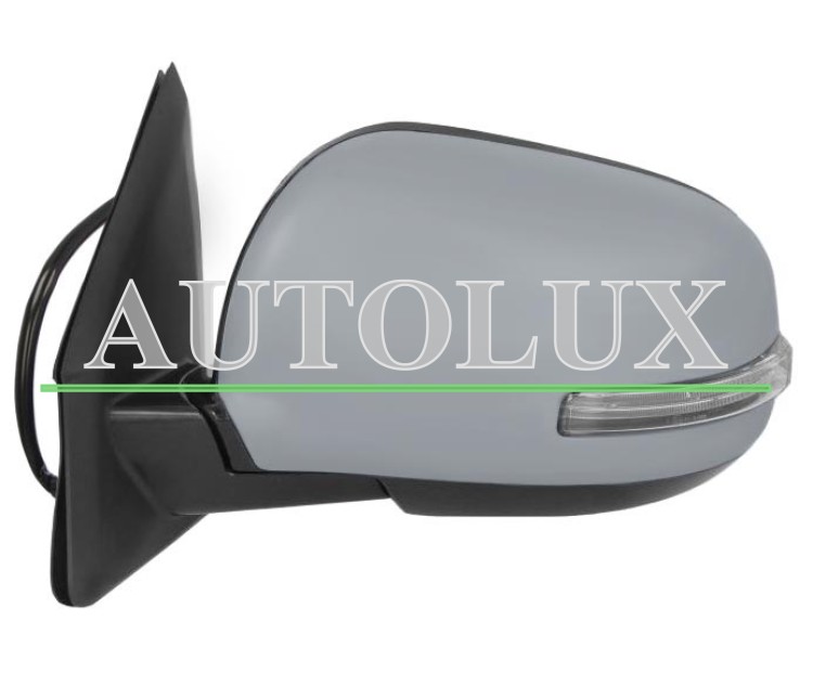 Espejo retrovisor mitsubishi asx 2017-2019 modelo con piloto intermitente / electrico / termico / abatible electricamente / imprimado / izquierdo.  Referencia OE:1611201380