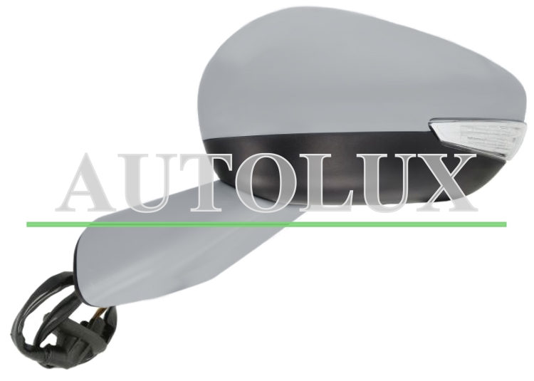 Espejo retrovisor citroen c4 grand picasso 2016-2018 electrico / termico / piloto intermitente / luz cortesia / abatible electricamente / imprimado / izquierdo.  Referencia OE:1609433480