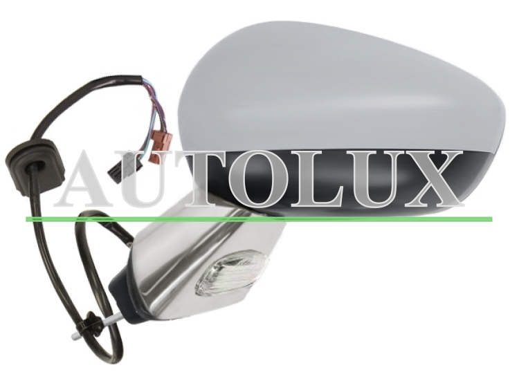 Espejo retrovisor citroen ds3 2010-2016 electrico / base cromada / carcasa imprimada / izquierdo.  Referencia OE:160804750