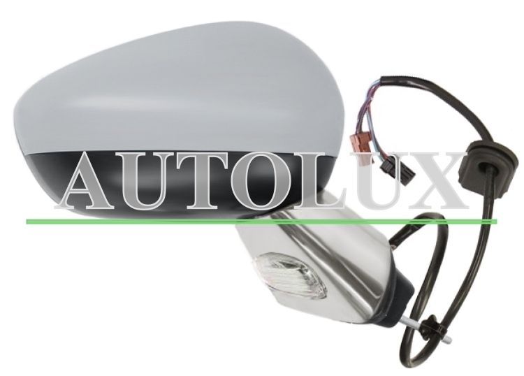 Espejo retrovisor citroen ds3 2010-2016 electrico / base cromada / termico / sonda / carcasa imprimada / derecho.  Referencia OE:8154AY