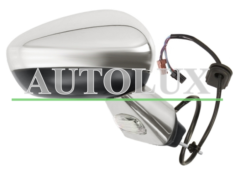 Espejo retrovisor citroen ds3 2010-2016 electrico / base cromada / termico / sonda / carcasa cromado / derecho.  Referencia OE:6325G6