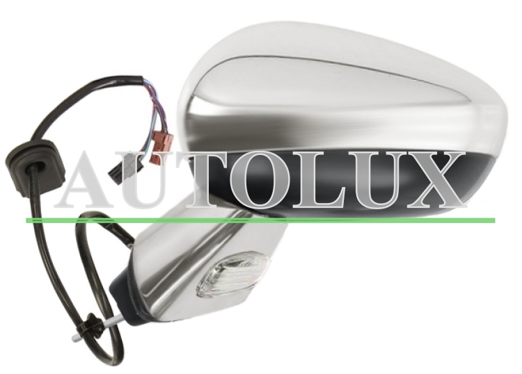 Espejo retrovisor citroen ds3 2010-2016 electrico / base cromada / termico / carcasa cromado izquierdo.  Referencia OE:6325G5