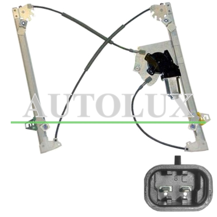 Elevalunas citroen ds3 2016-2019 electrico / con motor / 2 pins / delantero izquierdo.  Referencia OE:9221FX
